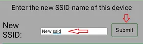 Go to the WiFi New SSID box.
